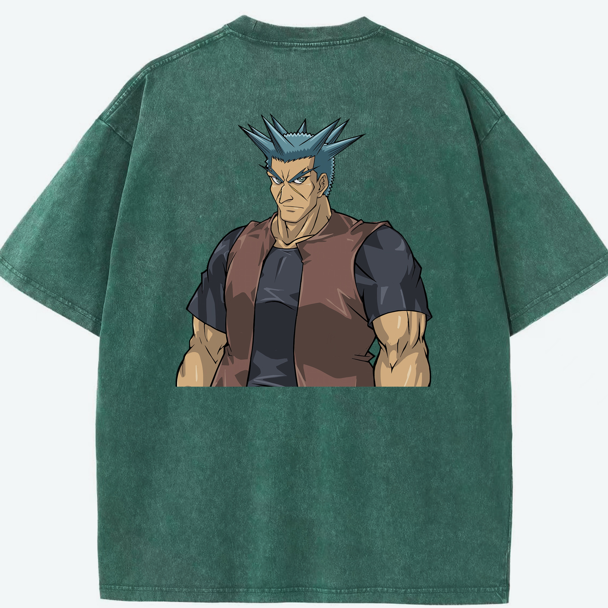 （画像用） 遊☆戯☆王 Yu-Gi-Oh! 綿100% ヴィンテージ風 半袖Tシャツ（背面プリント）